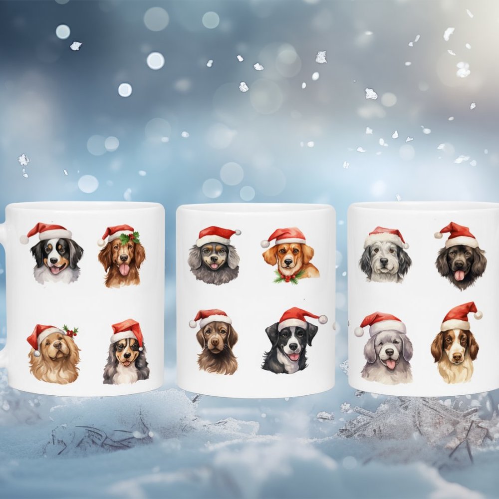 11oz Holiday Dog Mug